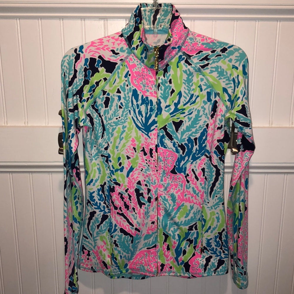 Luxletic Lilly Pulitzer Seaside Aqua Jacket